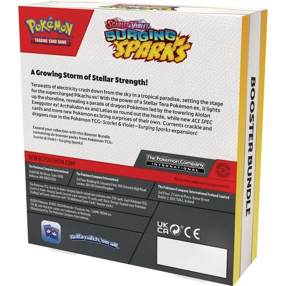 Pokémon TCG: SV Surging Sparks Booster Bundle (NEW, FACTORY SEALED) On Hand! - Picture 2 of 2